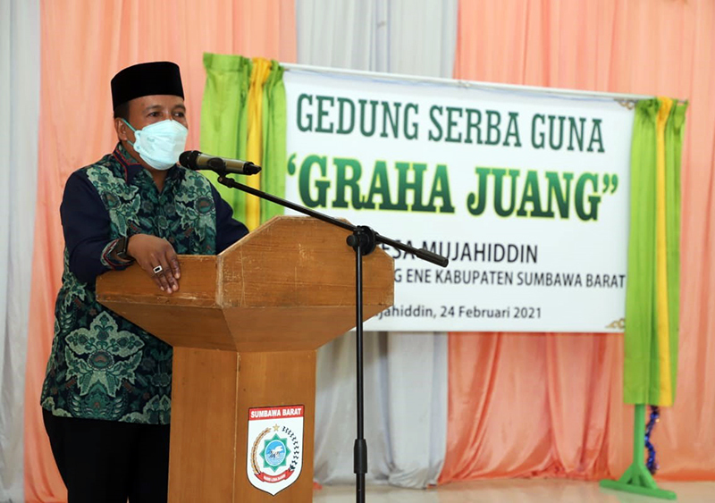 Telan Dana Desa Rp 890 Juta, Gedung Serba Guna Desa Mujahiddin Diresmikan 2 Graha Juang 2