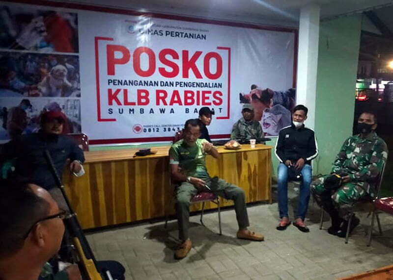 40 Orang Warga KSB Telah Digigit Anjing Gila, TNI dan Polri Kompak Terjun Perang Lawan Rabies - Posko Rabies Dinas Pertanian Kabupaten Sumbawa Barat
